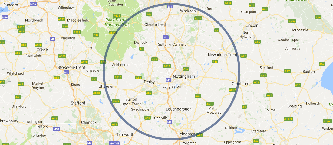 Areas covered
